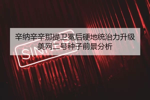 辛纳辛辛那提卫冕后硬地统治力升级 美网二号种子前景分析